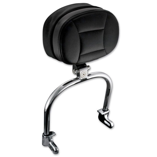 Kuryakyn Chrome Driver Backrest Pad Support Quick Detach Harley Softail 8987
