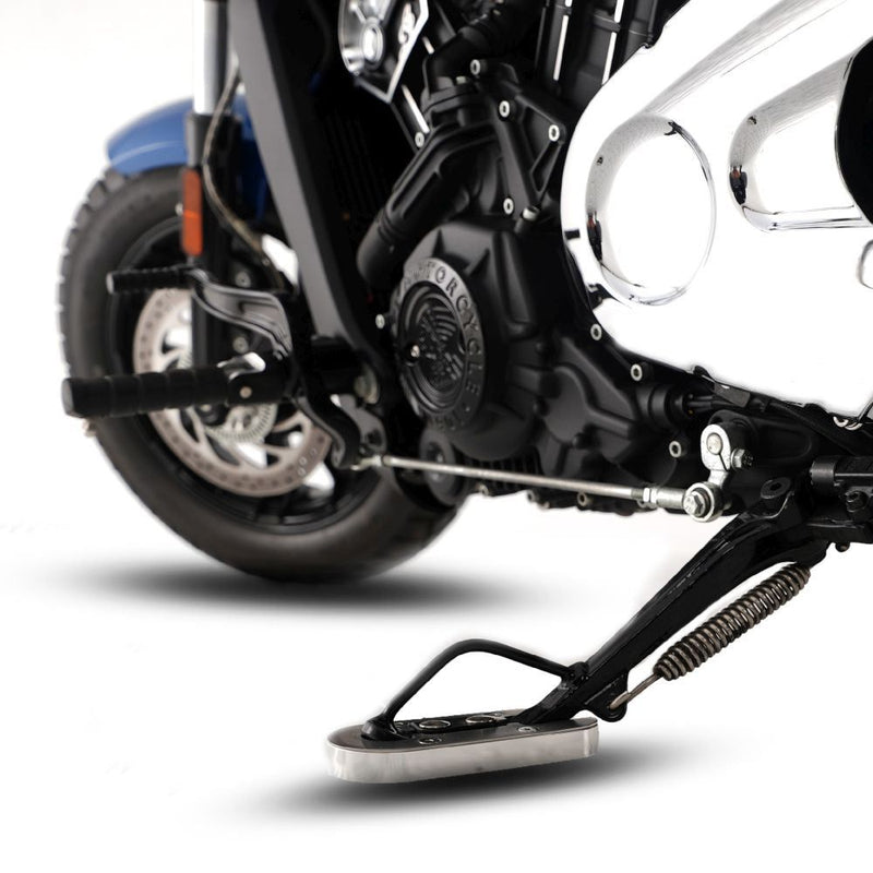 Load image into Gallery viewer, R&amp;G Racing Silver Kickstand Shoe For 2015-2024 Indian Motorcycles Scout
