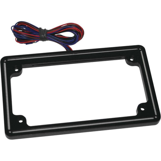 Letric Lighting Universal Plate Light License Plate Frame Matte Black