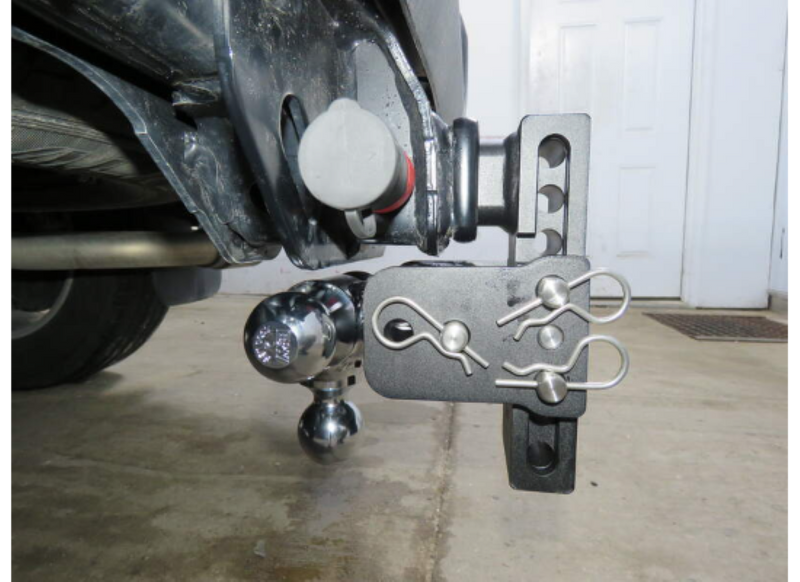 Load image into Gallery viewer, Tow &amp; Stow Tri-Ball Ball Mount, 5" Drop, 1-7/8", 2" &amp; 2-5/16" Hitch Balls, fits 2" Receiver Hitch
