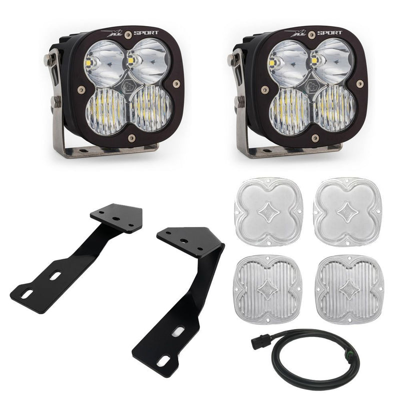 Load image into Gallery viewer, Baja Designs A-Pillar Light Kit Pair XL Sport Series Driving/Combo Pattern Clear Lens Toggle Wiring 447860
