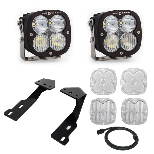 Baja Designs A-Pillar Light Kit Pair XL Sport Series Driving/Combo Pattern Clear Lens Toggle Wiring 447860