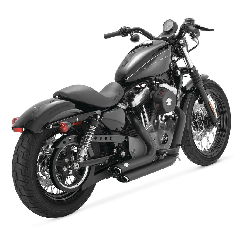 Load image into Gallery viewer, Vance &amp; Hines 47219 Shortshots Staggered Exhaust System Black
