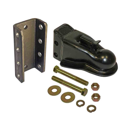 Stamped Steel Adjustable Channel Mount Coupler for 2-5/16" Ball - 14,000 lbs. Tow Capacity, with 3-Position Channel and Hardware