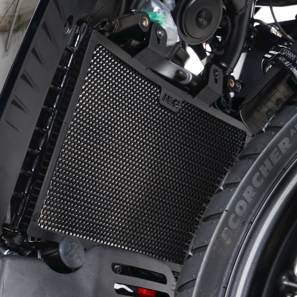 R&G Racing Black Aluminum Radiator Guard RAD0280BK
