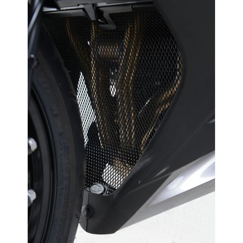 Load image into Gallery viewer, R&amp;G Racing Black Downpipe Grill For 2011-2019 Kawasaki Z1000SX (Ninja 1000)

