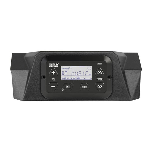 SSV Works MRB3S Media Player With Dash Panel Kit For Can-Am Maverick X3 17-22