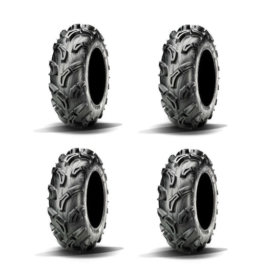Full Set Of Maxxis Zilla Bias (6 Ply) UTV Tires 27x9-12 (4)