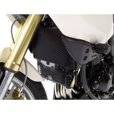 R&G Racing Black Aluminum Radiator Guard For 2007-2012 Triumph Tiger 1050
