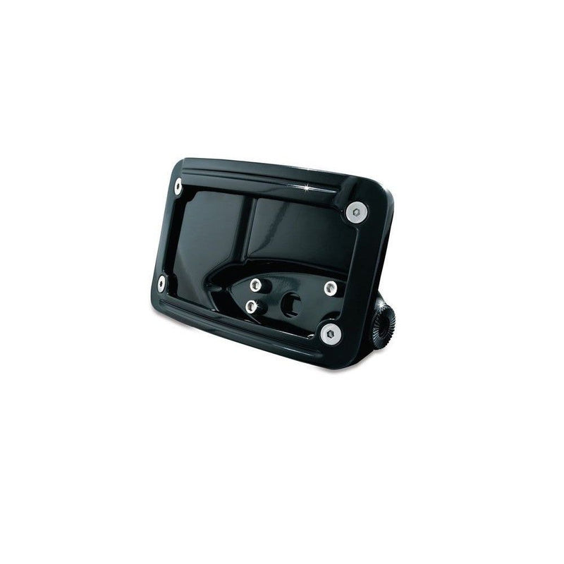 Load image into Gallery viewer, KURYAKYN CHRME LIGHTED CURVED VERTICAL SIDE MOUNT LICENSE/P HOLDER MULTIFIT 9251
