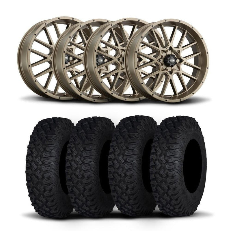 Load image into Gallery viewer, ITP Hurricane 15&quot; Bronze Wheels And Coyote Tires [32x10R-15]

