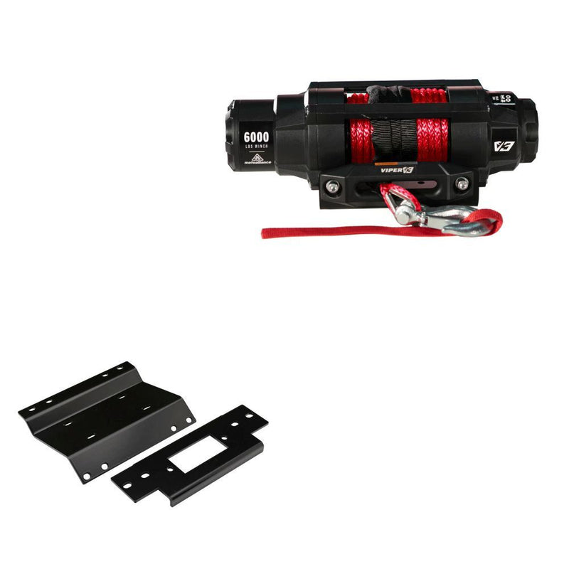 Load image into Gallery viewer, Viper 6000lbs V3 Winch Red Rope With Mount For Honda Foreman 400 1997-2002
