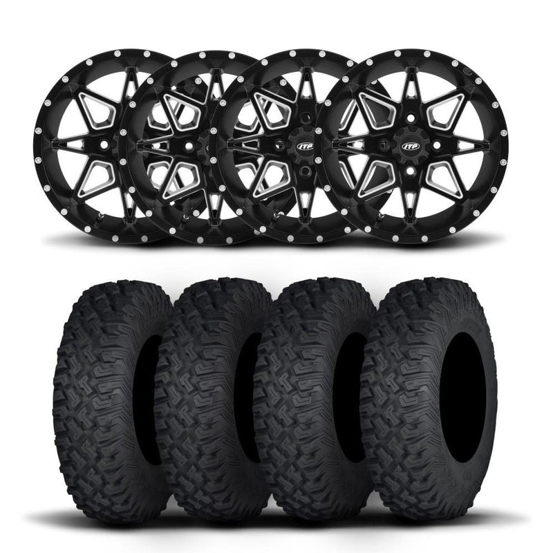 Load image into Gallery viewer, ITP Tornado 15" Matte Black Wheels And Coyote Tires [35x10R-15]
