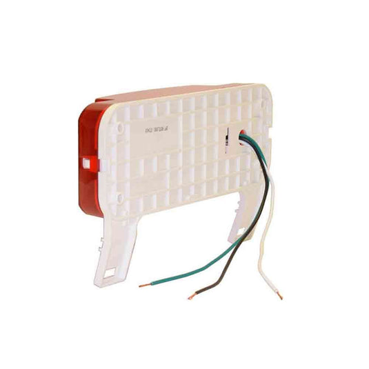 Optronics One L.E.D. Low Profile Combination RV Tail Lights (RVSTLW6061-KIT) Pair - White Base