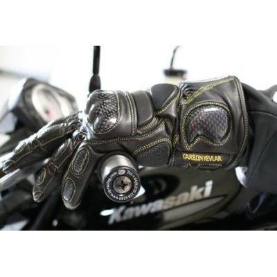 R&G Racing Black Leather Deluxe Motorcycle Gloves - Black GL0003BK-XXL