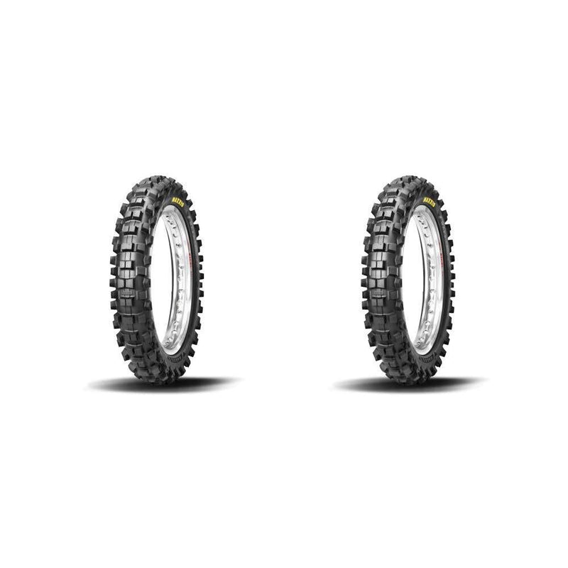 Load image into Gallery viewer, Pair of Maxxis Maxxcross SI M7312 Bias Dirt Bike Tires Rear 80/100-12 (2)
