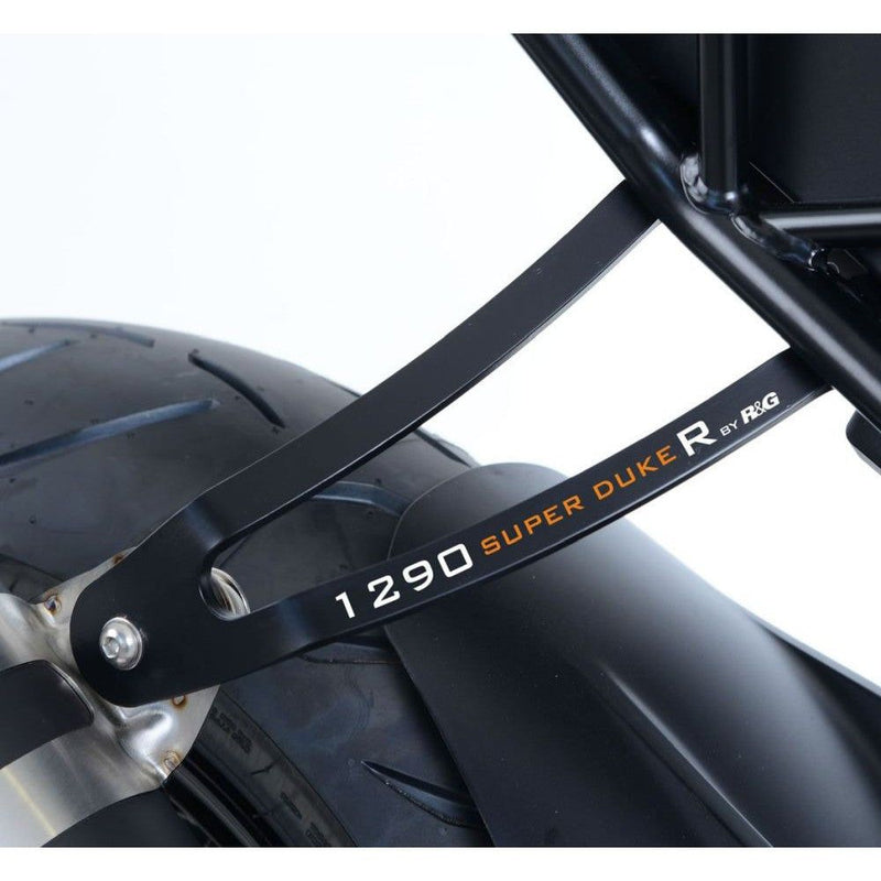 Load image into Gallery viewer, R&amp;G Racing Black Exhaust Hanger For 2017-2019 KTM 1290 Super Duke R EH0081BK
