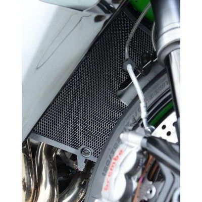 Load image into Gallery viewer, R&amp;G Racing Black Aluminum Radiator Guard For 2015-2020 Kawasaki Ninja H2 ZX1000
