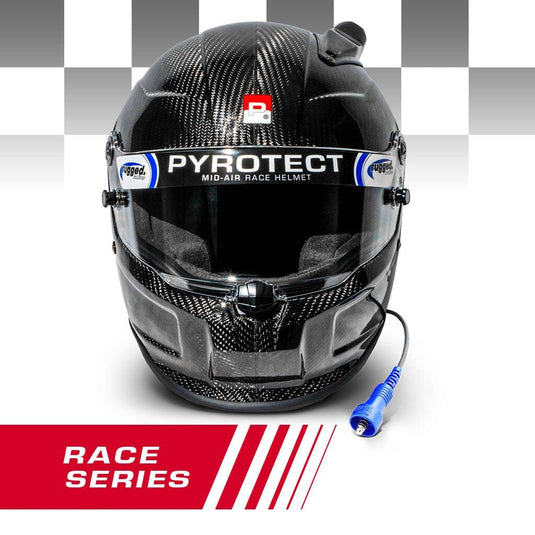 Pyrotect Offroad Wired Race Helmet  Pro Airflow Mid Forced Air 3K Carbon SA2020