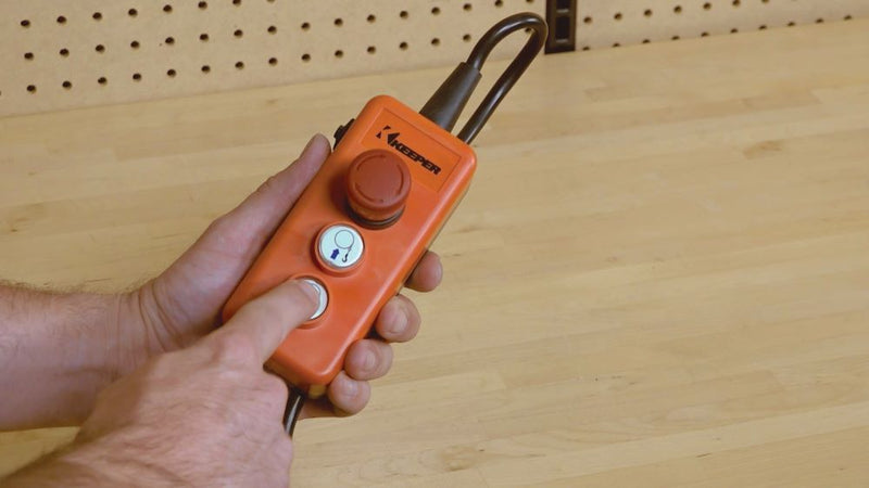 Load image into Gallery viewer, Keeper (KAC15042) 110/120 Volt AC Electric Wire Rope Winch, 1,500 lbs. Single Line Pull
