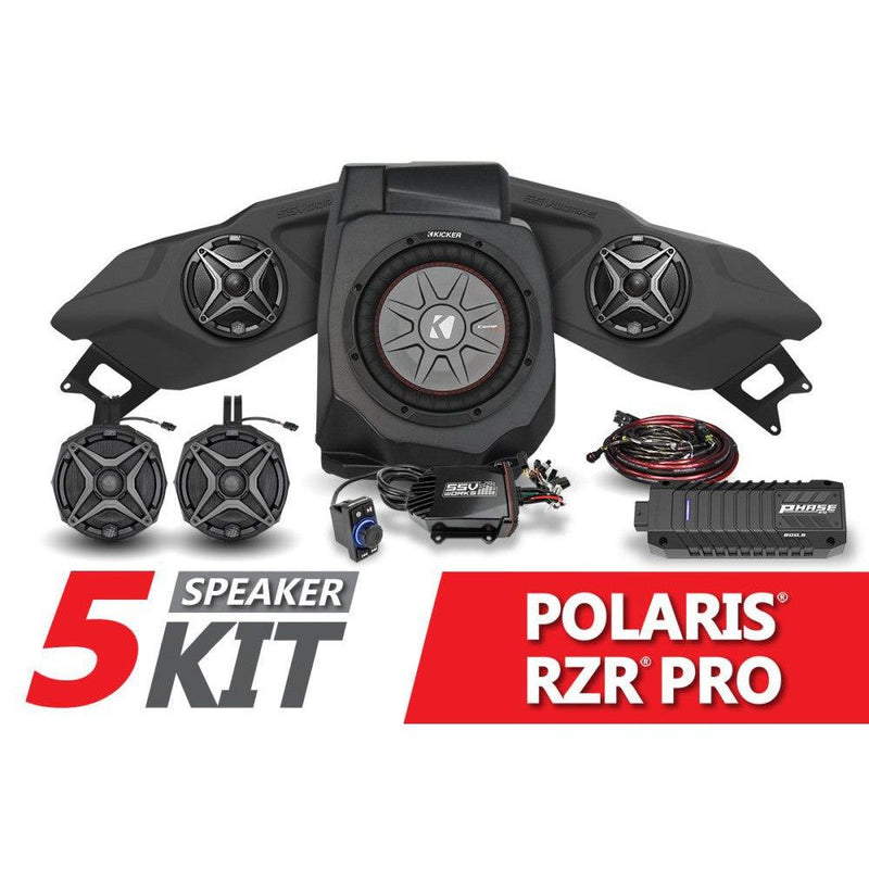 Load image into Gallery viewer, SSV Works 5-Speaker Plug-And-Play System For Polaris RZR Pro XP 2020-2022
