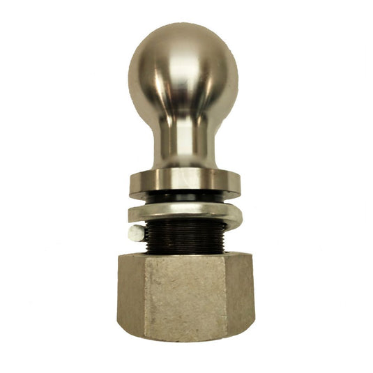Wallace Forge 3 Inch Gooseneck Hitch Ball - 2 Inch Diameter Shank x 3 1/4 Inch Length Shank - 40,000 lbs. Capacity