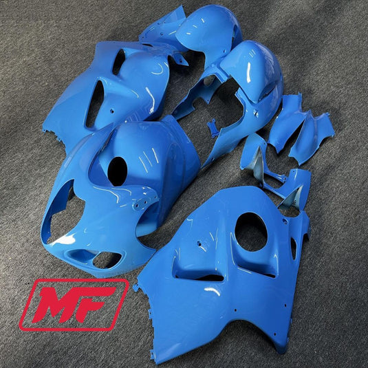 Monster Fairings Full Kit Suzuki GSXR1300 97-07 Sky Blue + Windshield + Gas Tank Cover
