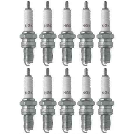 Set of 10 NGK Standard Spark Plugs for Suzuki DR100 1990-1983 Engine 100cc