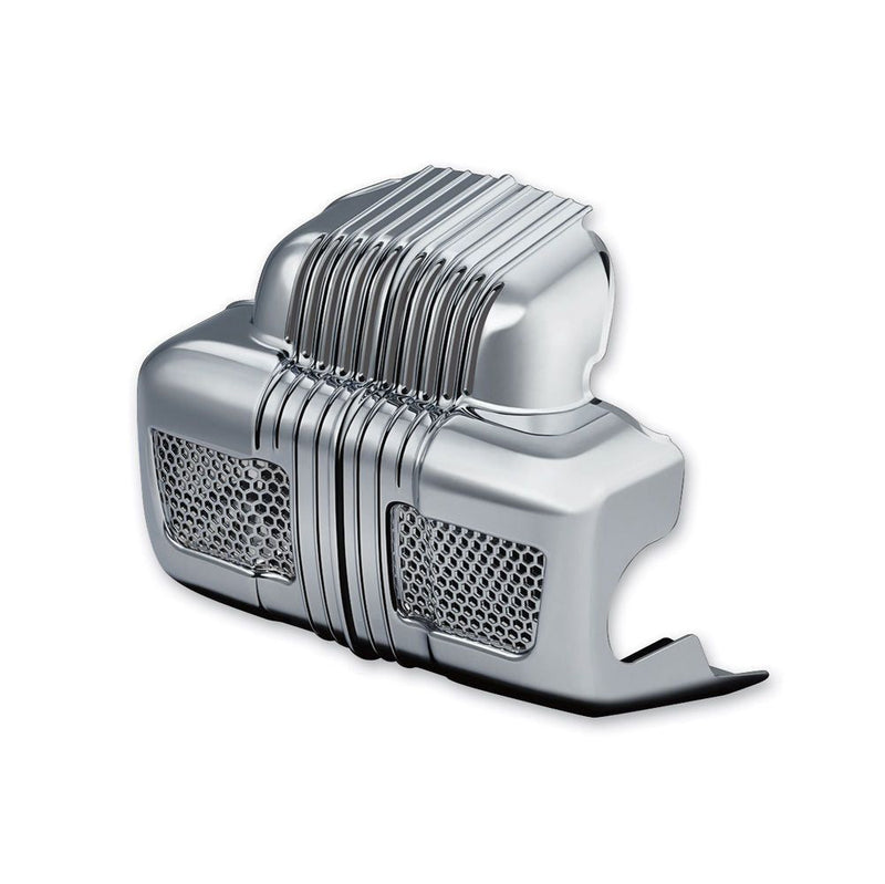 Load image into Gallery viewer, Kuryakyn Chrome Lower Coolant Oil Pump Cover Water Cooled Harley Touring 14-2016
