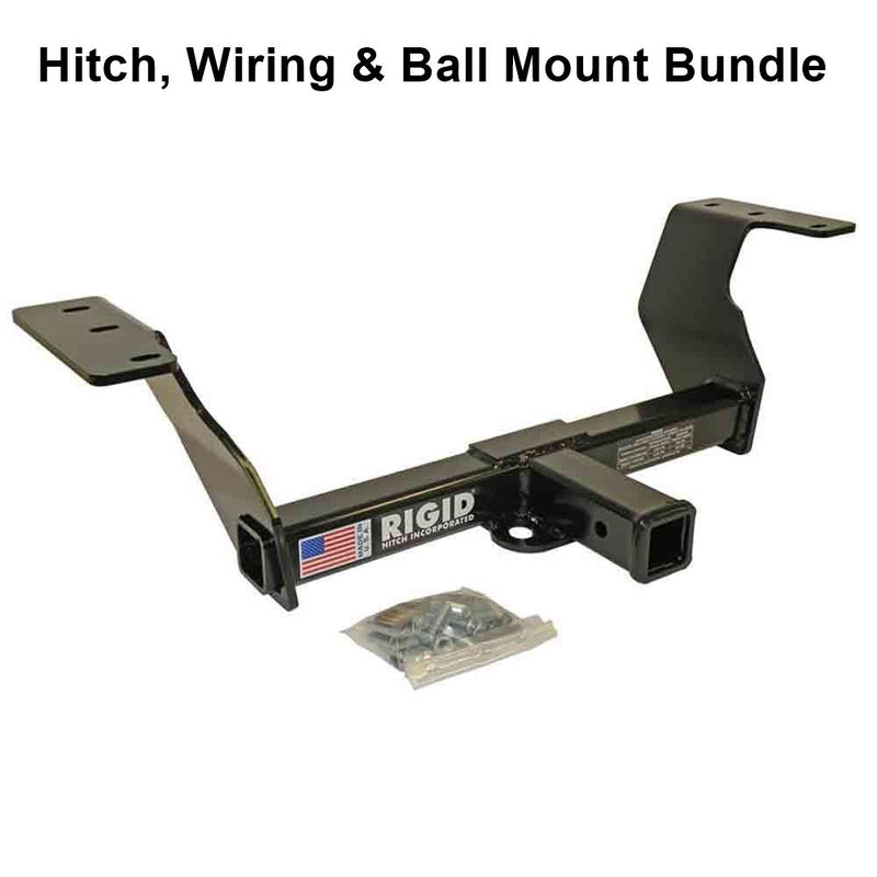 Load image into Gallery viewer, Rigid Hitch (R3-0511) Class III 2 Inch Receiver Trailer Hitch Bundle - Includes Ball Mount and Custom Wiring Harness fits 2014-2018 Subaru Forester
