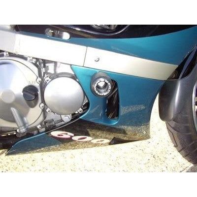 Load image into Gallery viewer, R&amp;G Racing Black Classic Style Crash Protectors For 2003-2008 Kawasaki ZZR600 D
