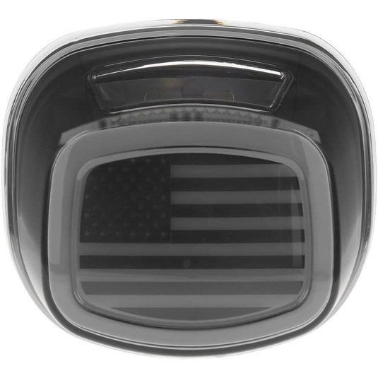 Kuryakyn Tracer Smoke US Flag LED Taillights with License Light 2926