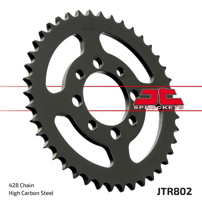 JT Sprockets Rear Steel Sprocket 42 Tooth 42T 428 Chain For Kawasaki KE100 A5-A10 1976-1981 JTR802.42