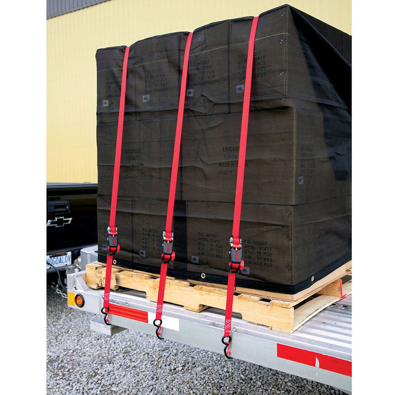 Load image into Gallery viewer, The &quot;Winder&quot; Ratchet Tie-Down Straps, 15 Feet Long with Cap Lock Hooks - Pair
