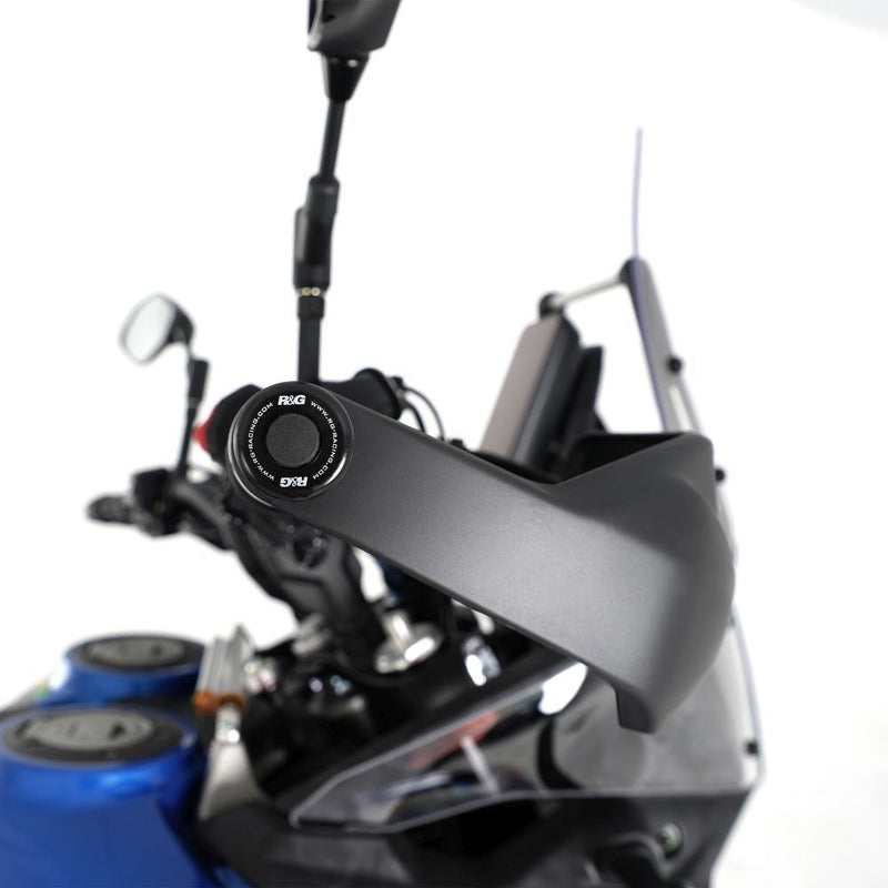 Load image into Gallery viewer, R&amp;G Racing Black Bar End Sliders For 2021-2022 Yamaha Tenere 700 XTZ07 Rally
