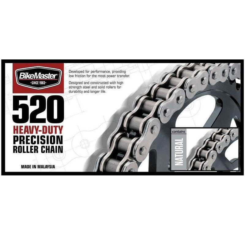 Load image into Gallery viewer, BIKEMASTER 520H Heavy-Duty Precision Roller Chain 108 Natural
