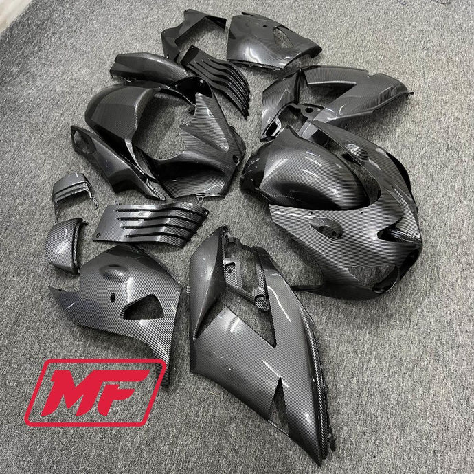 Monster Fairings Full Kit Kawasaki ZX-14R 06-11 Carbon Fiber Style + Windshield + Gas Tank Cover