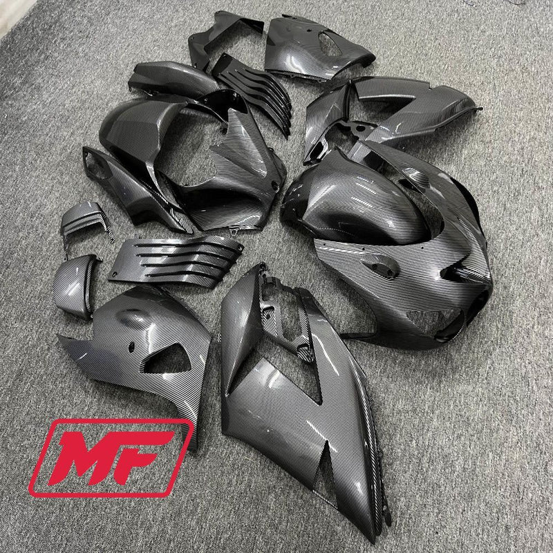 Load image into Gallery viewer, Monster Fairings Full Kit Kawasaki ZX-14R 06-11 Carbon Fiber Style + Windshield + Gas Tank Cover
