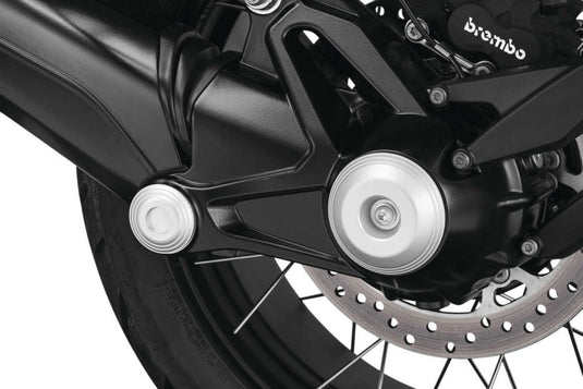 Kuryakyn Lodestar Silver Rear Axle Sliders 3808