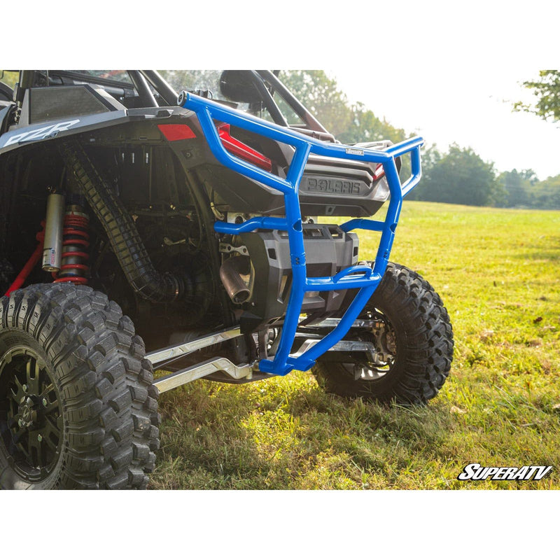 Load image into Gallery viewer, SuperATV Polaris RZR XP 1000 2017-2023 (with 18mm socket) Rear Bumper Voodoo Blue RBG-P-RZRXPT-001-16
