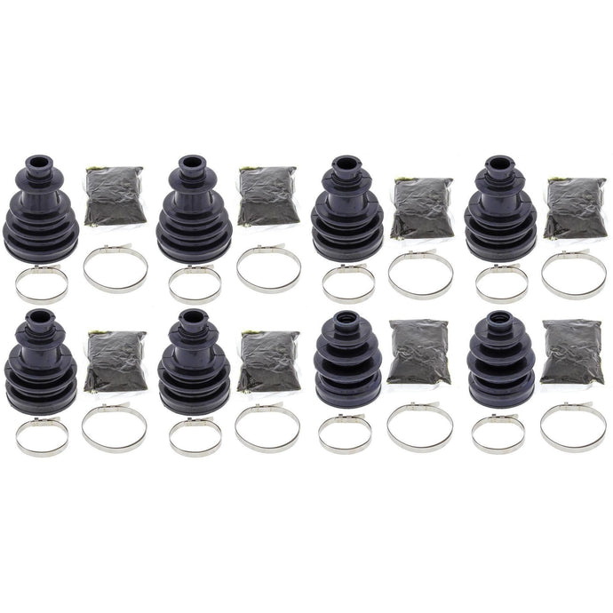 Complete Front & Rear Inner & Outer CV Boot Repair Kit Polaris RZR 4 800 11-14