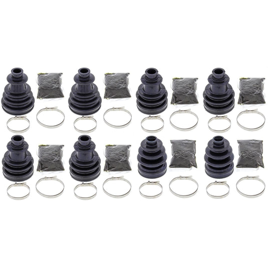 Complete Front & Rear Inner & Outer CV Boot Repair Kit Polaris RZR 4 800 11-14