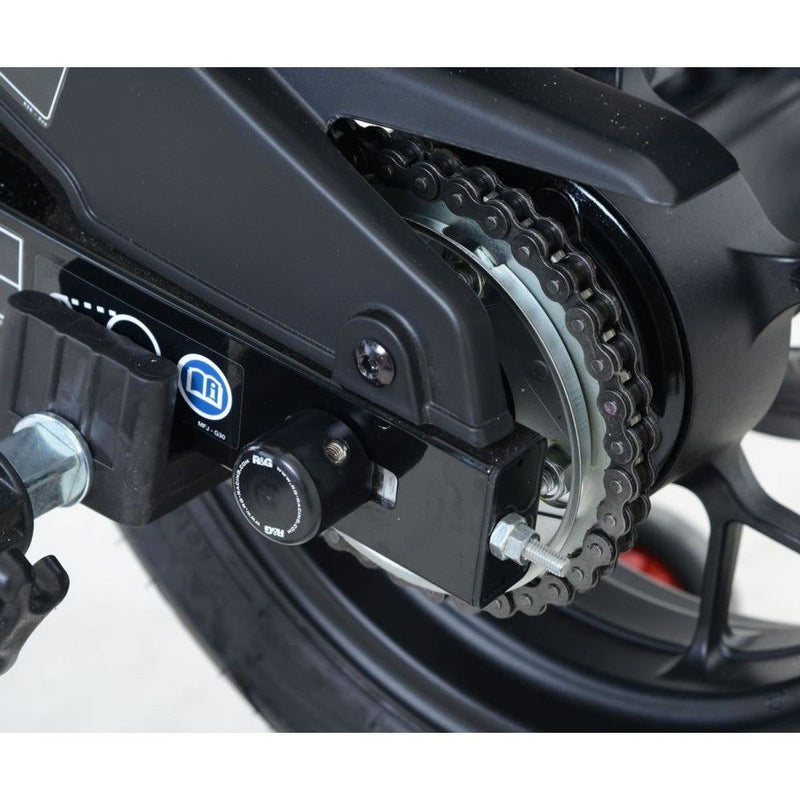Load image into Gallery viewer, R&amp;G Racing Black Spindle Sliders For 2022-2024 Honda Dax 125
