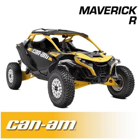 Rugged Radios Can-Am Maverick R Complete Communication Kit with Rocker Switch Bluetooth Intercom and 2-Way Radio