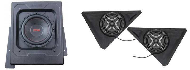 Load image into Gallery viewer, SSV Works Behind Seat SSV Subwoofer Box With Front 8&quot; Speaker Pods For Polaris Slingshot 15-21
