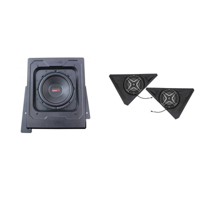 SSV Works Behind Drivers or Passenger Seat Kick Subwoofer Box With Front 8