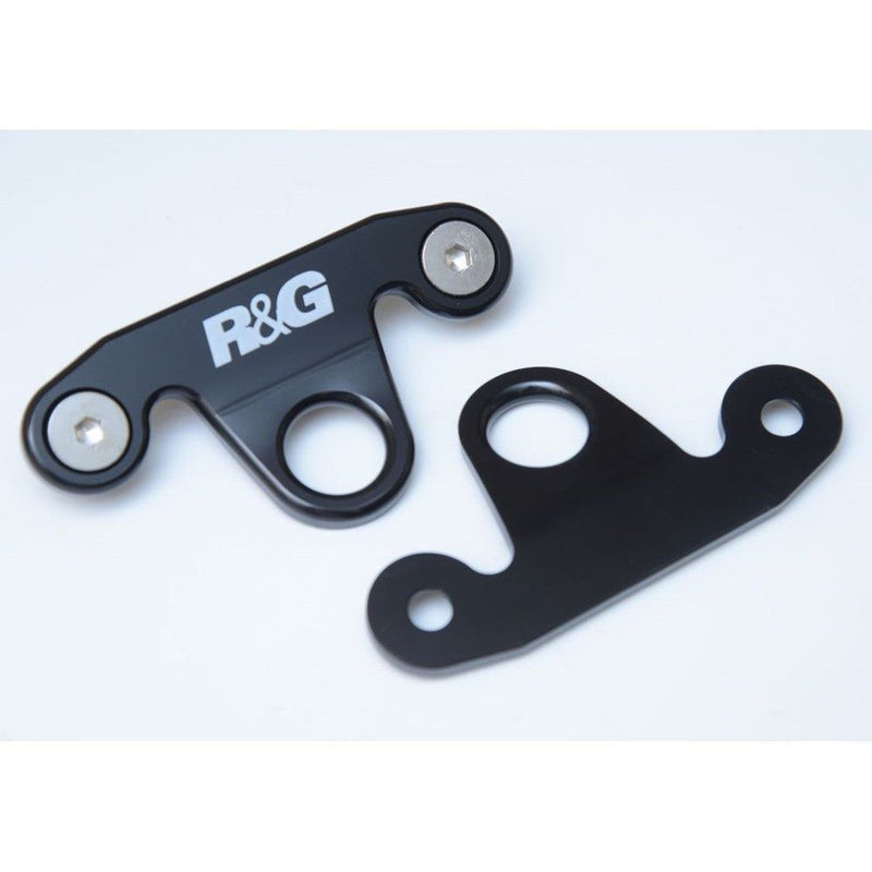 Load image into Gallery viewer, R&amp;G Racing Black Tie-Down Hook Pair For 2014-2015 BMW S1000R
