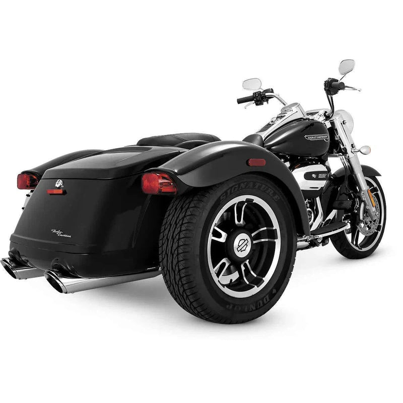 Load image into Gallery viewer, Vance &amp; Hines 16796 Twin Slash Round Slip-Ons Round Chrome New VH-0286
