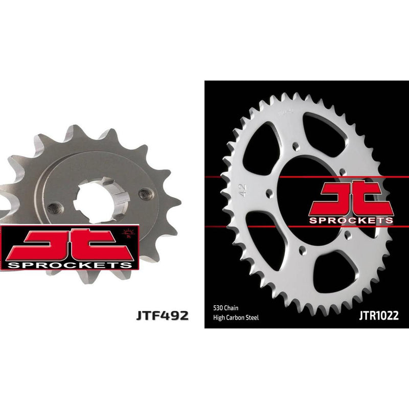 Load image into Gallery viewer, Front &amp; Rear Sprocket Kit for DUCATI 600 SL Pantah Sports 80-84 JT Sprockets

