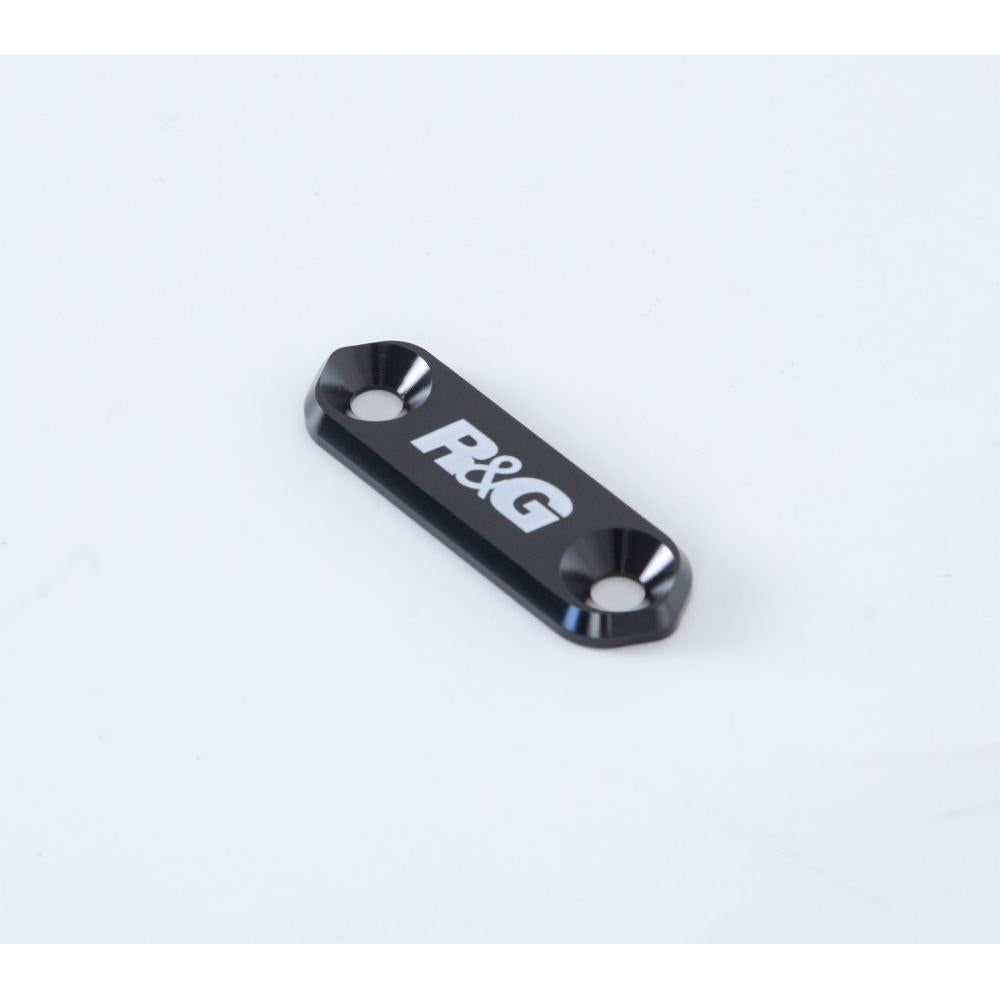 R&G Racing Black Footrest Delete Blanking Plates BLP0082BK